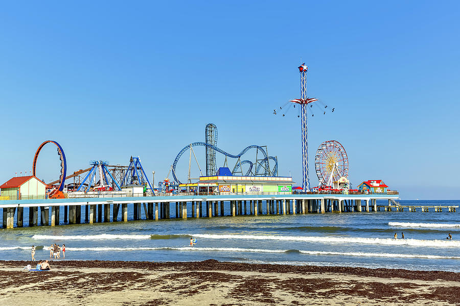 Galveston Island Pleasure Pier Photograph by Kelley King - Fine Art America