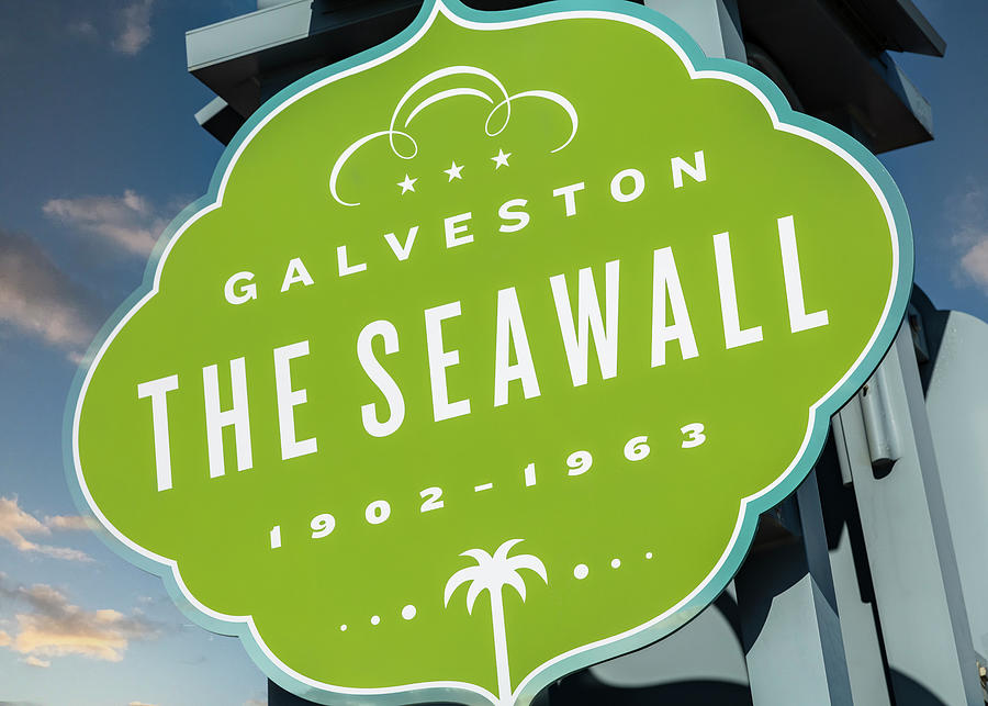 Galveston Seawall Photograph by Stephen Stookey