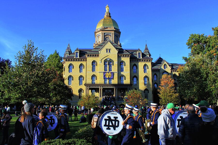 Game Day at Notre Dame Photograph by Gregory A Mitchell Photography