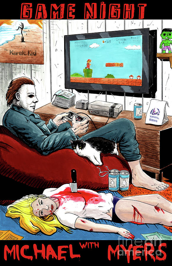 https://images.fineartamerica.com/images/artworkimages/mediumlarge/3/game-night-with-michael-myers-james-holko.jpg