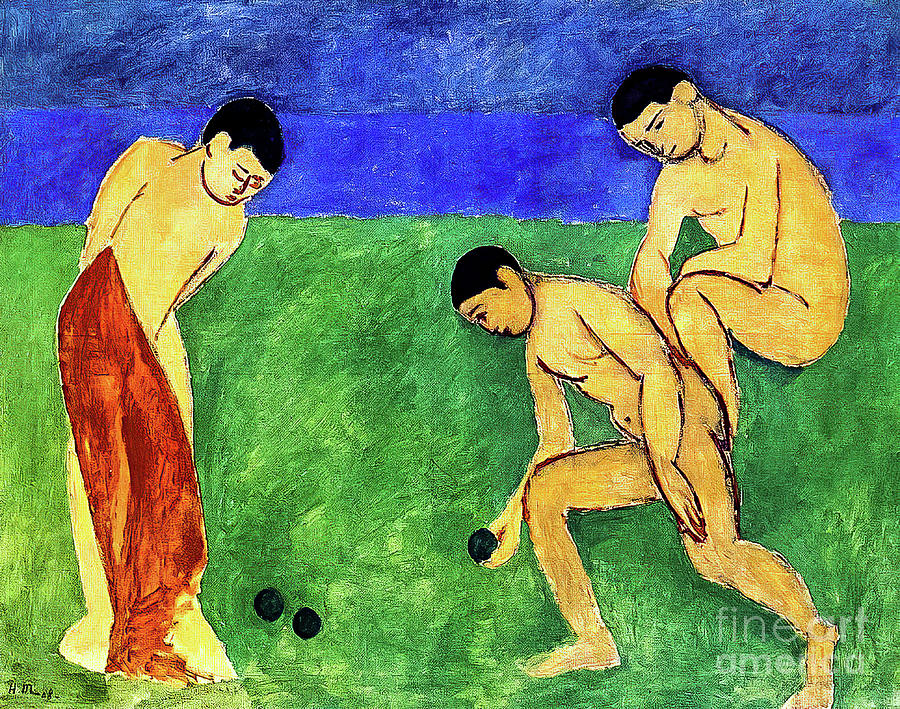 Game of Bowls by Henri Matisse 1908 Painting by Henri Matisse