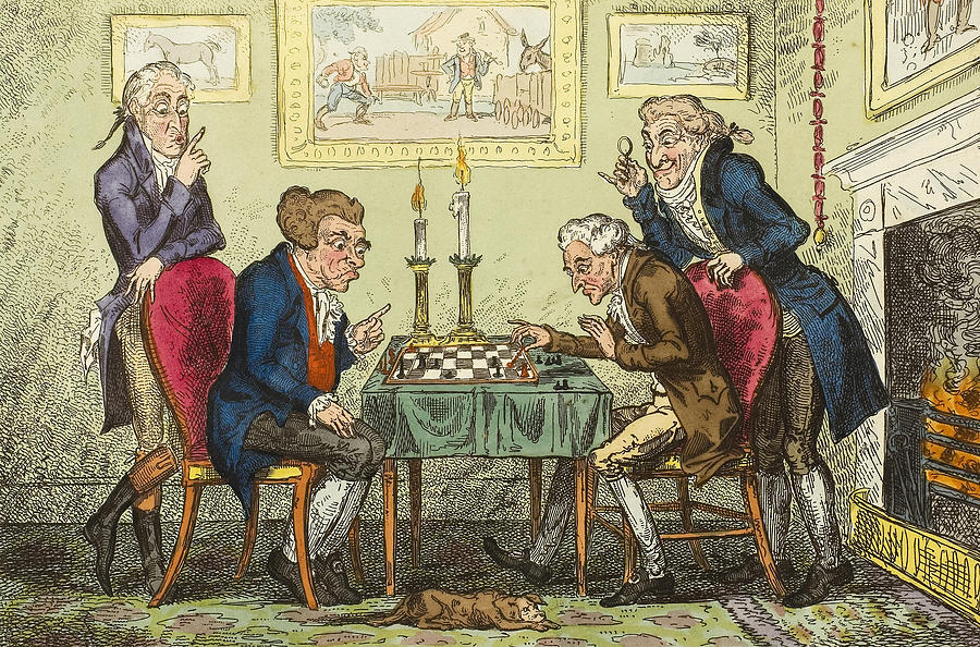 Game of Chess Relief by George Cruikshank