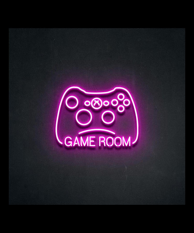 Game Room Neon Gamer Art Digital Art by The Pristine Artist | Fine Art ...