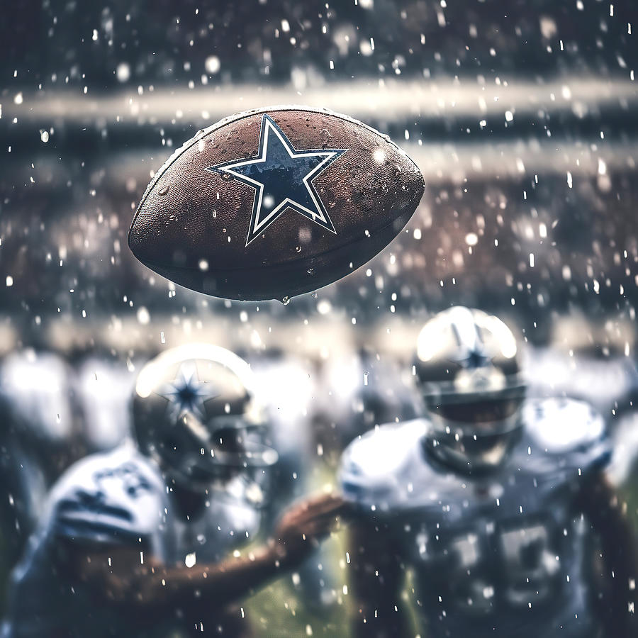 Game Time Dallas Cowboys Football Digital Art by Athena Mckinzie