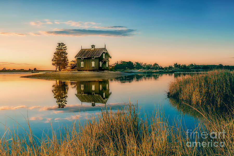 Gamecock Cottage in Stonybrook Sunset  Photograph by Alissa Beth Photography
