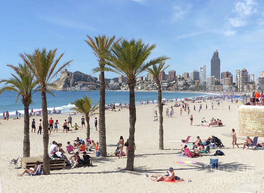 Games on the beach - Benidorm Photograph by Phil Banks