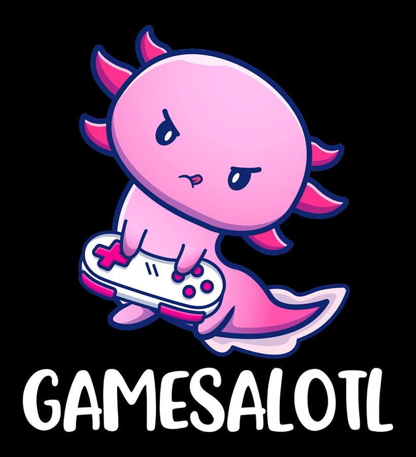 Funny Axolotl Cute Axolotl Gamer Questions Funny Axolotl Cute Axolotl ...