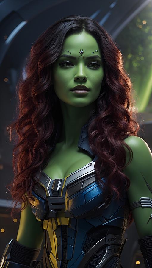 Gamora Digital Art by Diego Bouzas - Fine Art America