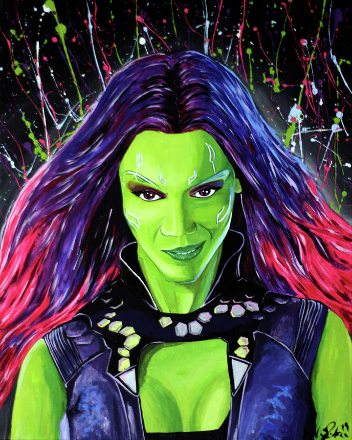 Gamora Painting by Kelly Renken