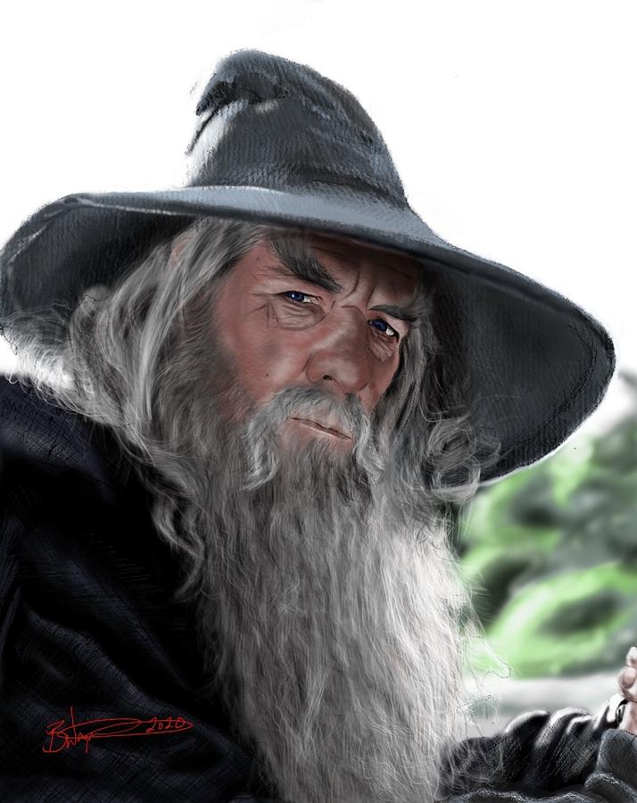 Gandalf the Grey Digital Art by Blake Waymire | Fine Art America