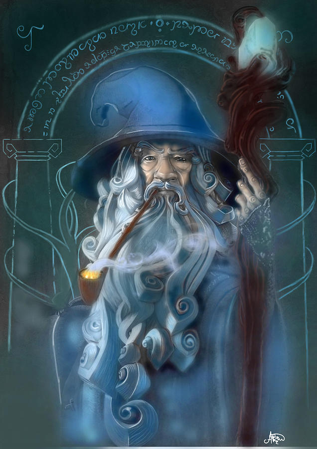 Gandalf the Grey Digital Art by Laur Green - Fine Art America