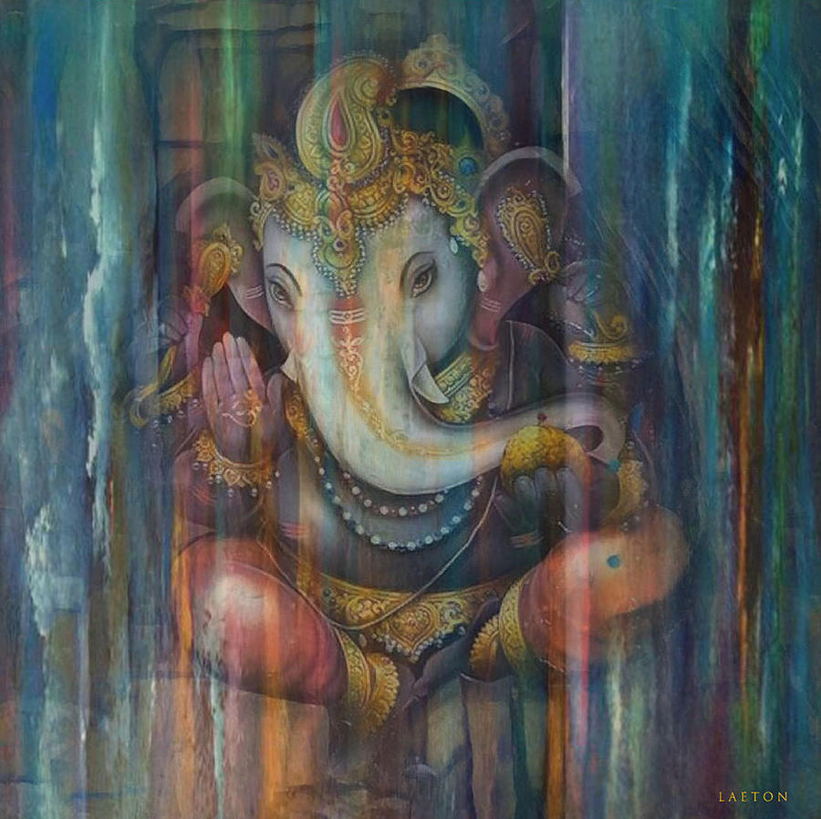Ganesh Dream Mask Digital Art by Richard Laeton