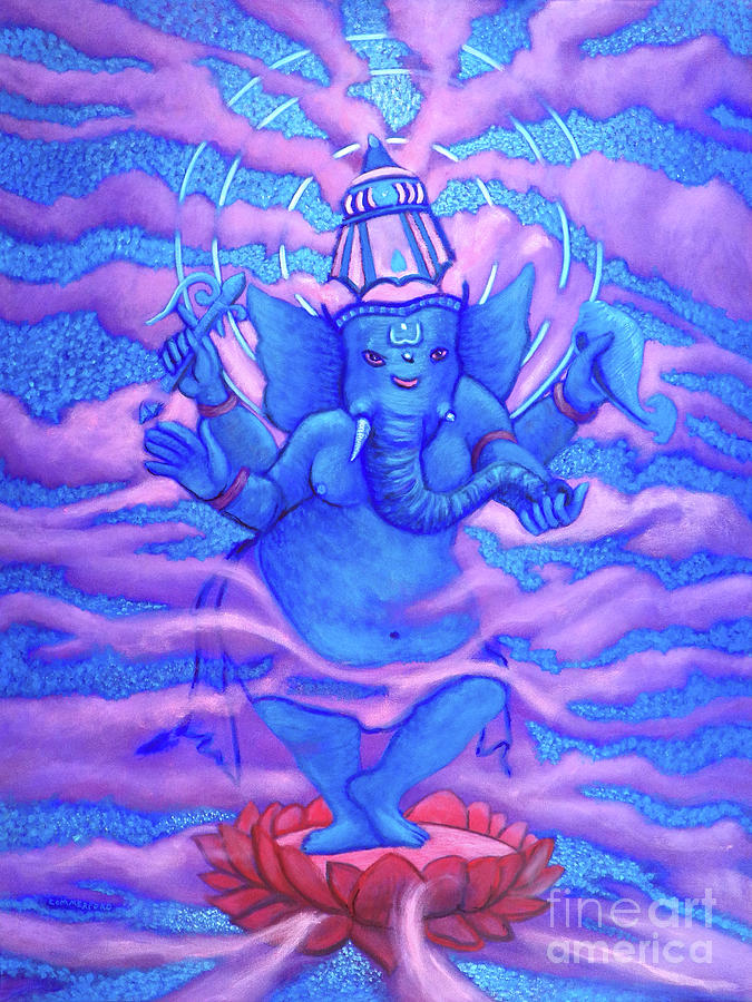Ganesha Painting by Brian Commerford