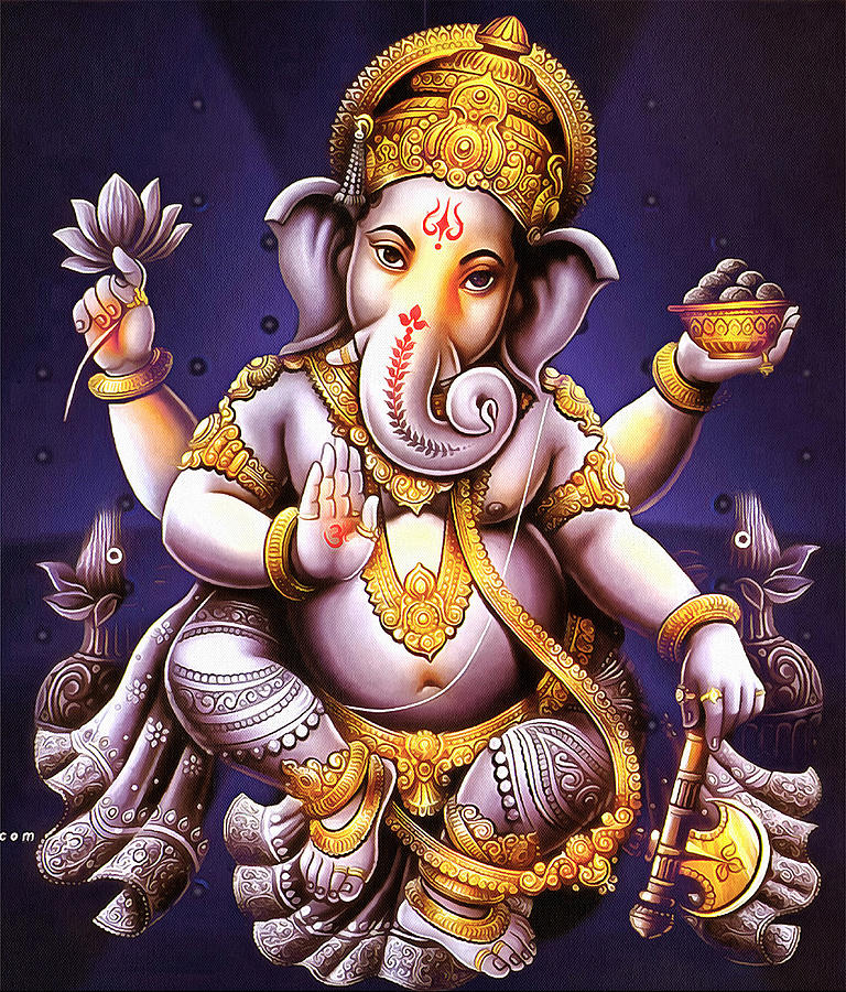 Ganesha Digital Art by Galeria Trompiz - Fine Art America