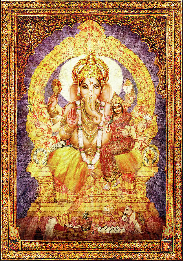 Ganesha Ganapati - Success Mixed Media by Ananda Vdovic