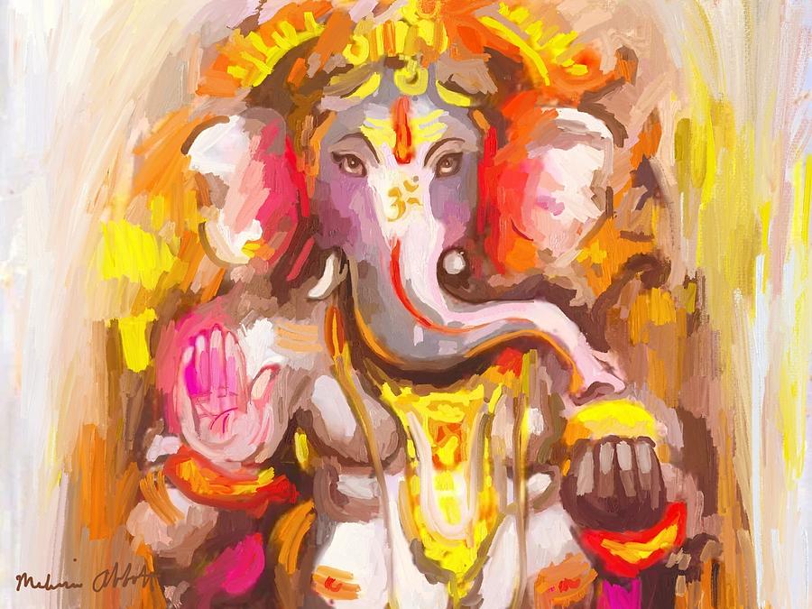 Ganesha - Lord of Beginnings Painting by Melissa Abbott