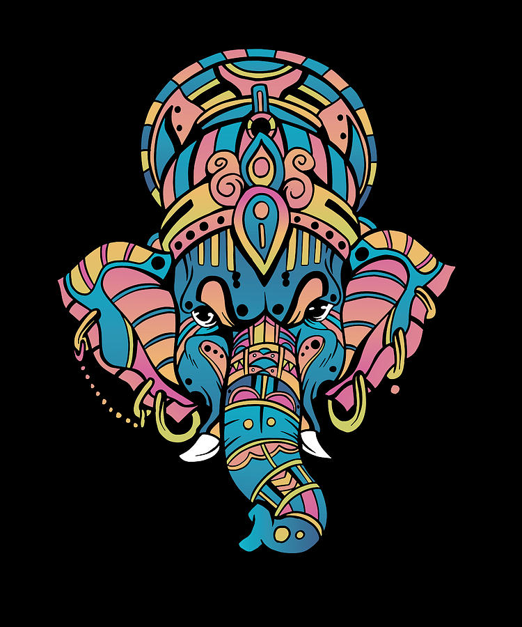 Ganesha Motif Digital Art by Manuel Schmucker | Fine Art America