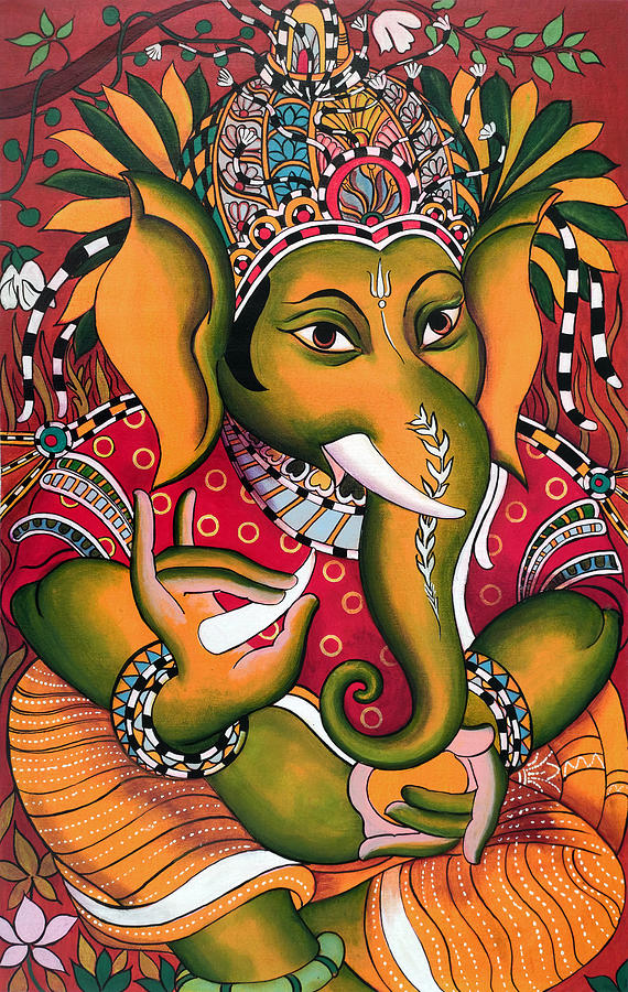 CRAFTSFEST Unframed Canvas Colourful Ganesh Ji Wall Painting for Living  Room, Bedroom, Office, Hotels, Drawing Room (Size: W x H: 24 inch x 36  inch) : Amazon.in: Home & Kitchen