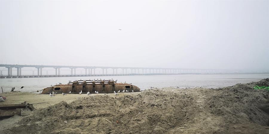 Ganges banks Photograph by Jarek Filipowicz