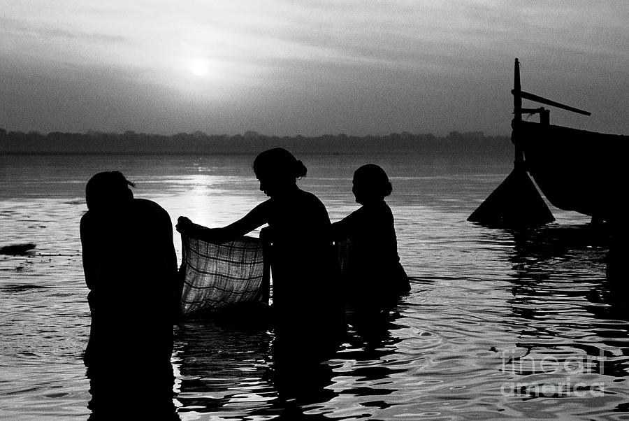 Ganges Sunrise - Varanasi India Photograph by Craig Lovell