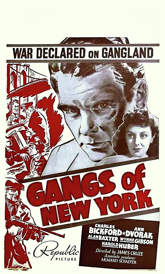 Gangs of New York - 1938 Mixed Media by Movie World Posters