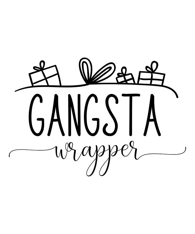 Gangsta Wrapper Merry Christmas Gifts Digital Art by Caterina Christakos