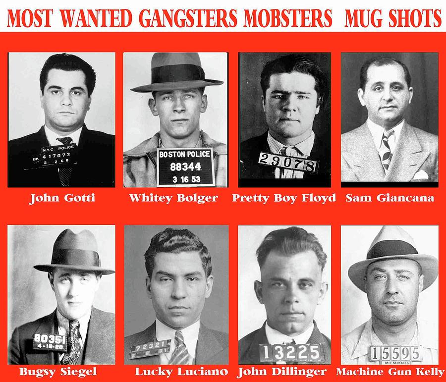 Gangsters Mobsters Wanted For Murder Photograph by Peter Nowell | Fine ...