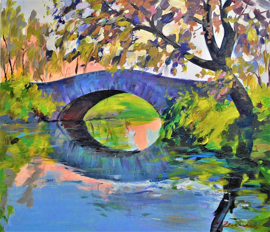 Gapstow Bridge Central Park Painting by Eduard Zenuni | Pixels