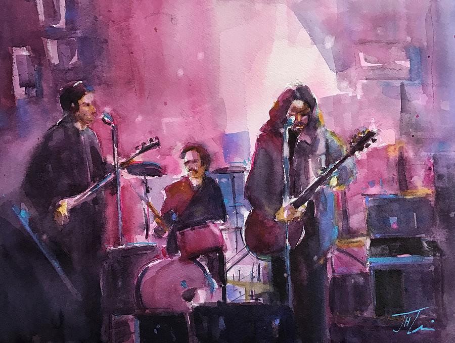 Garage Band Painting by Judith Levins