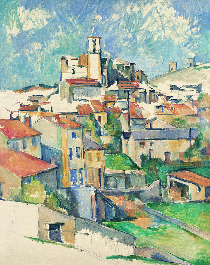 Vintage Painting - Gardanne 1886 by Paul Cezanne  by Paul cezanne