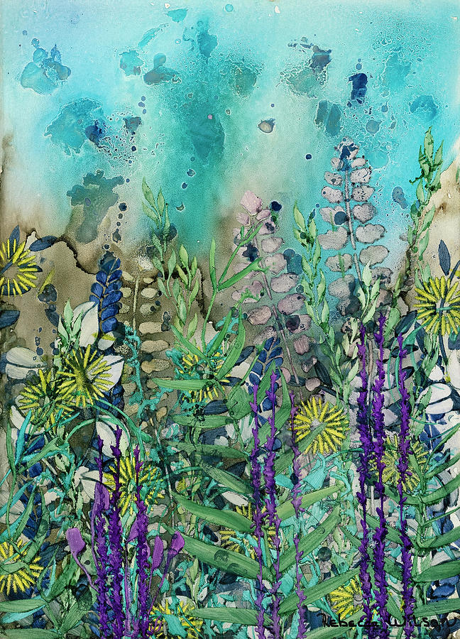 Garden #10 Painting by Rebecca Wilson