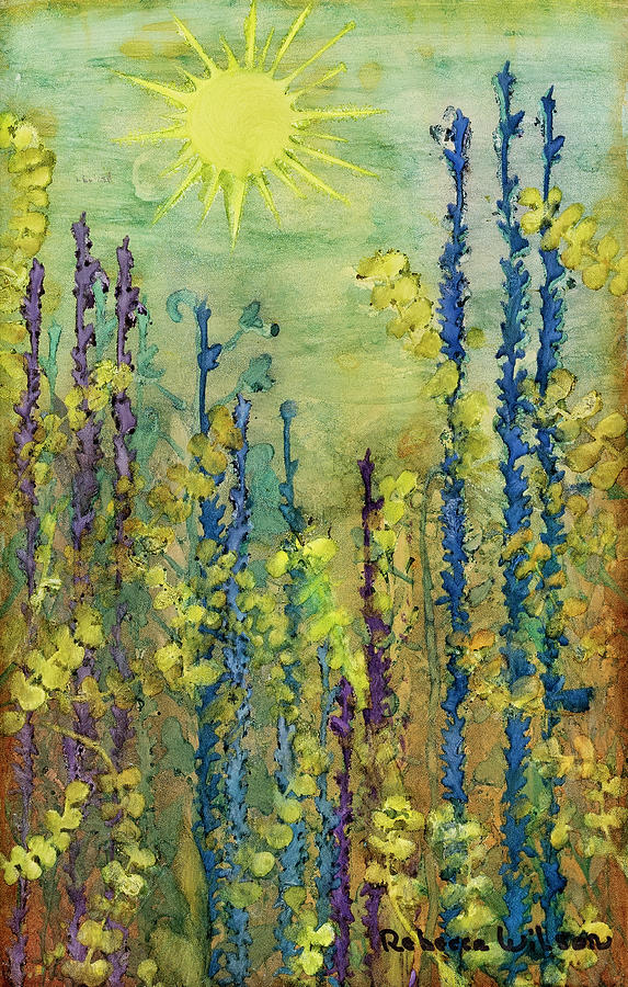 Garden #11 Painting by Rebecca Wilson