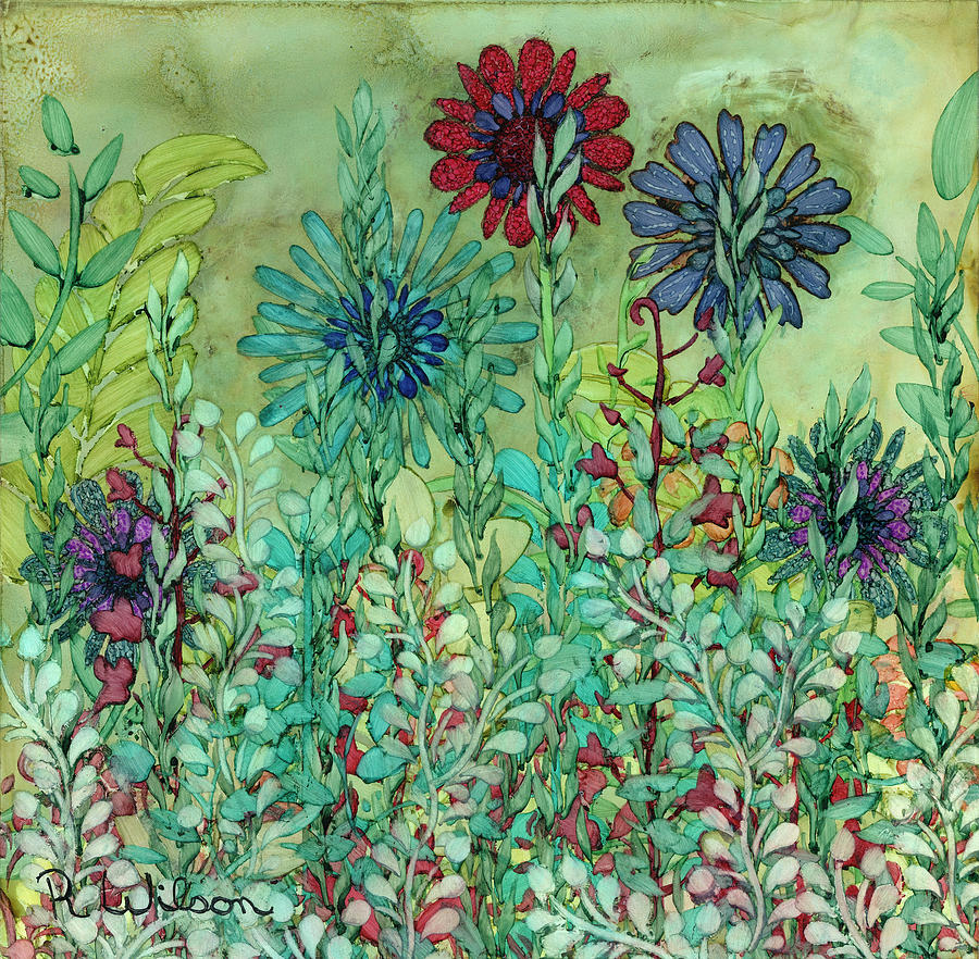 Garden #18 Painting by Rebecca Wilson