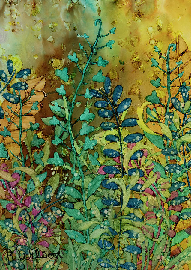 Garden #17 Painting by Rebecca Wilson