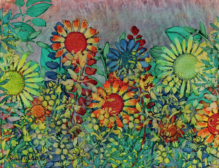 Garden #8 Painting by Rebecca Wilson
