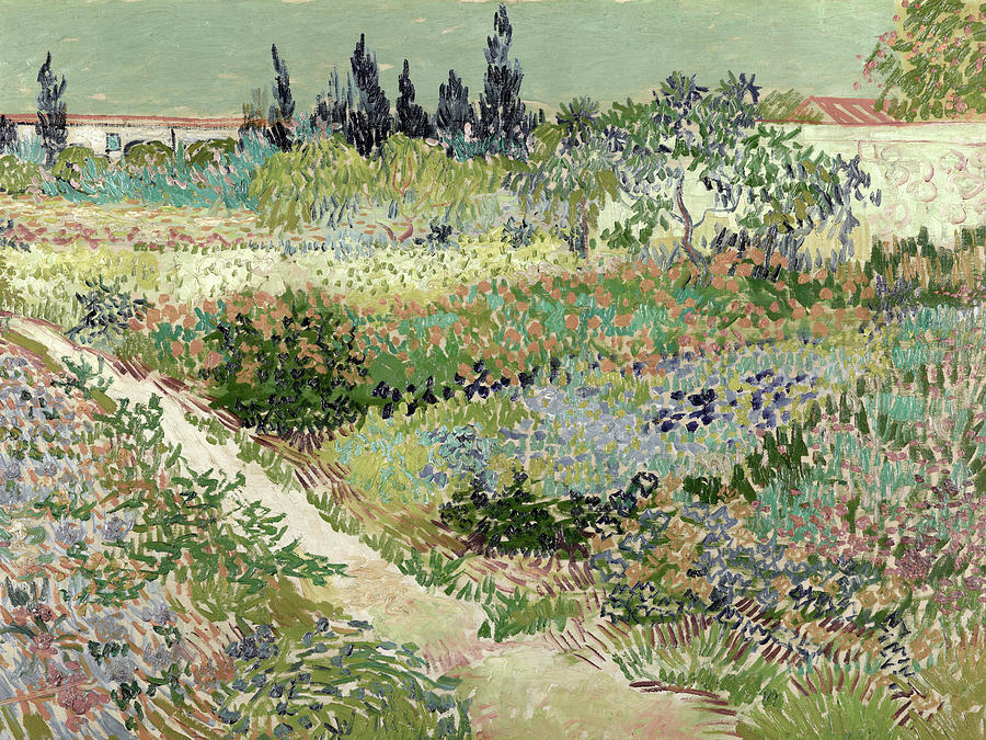 Garden at Arles by Vincent van Gogh 1888 Painting by Public Art Garden