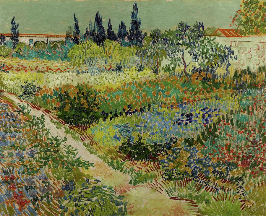 Garden at Arles Painting by Lagra Art
