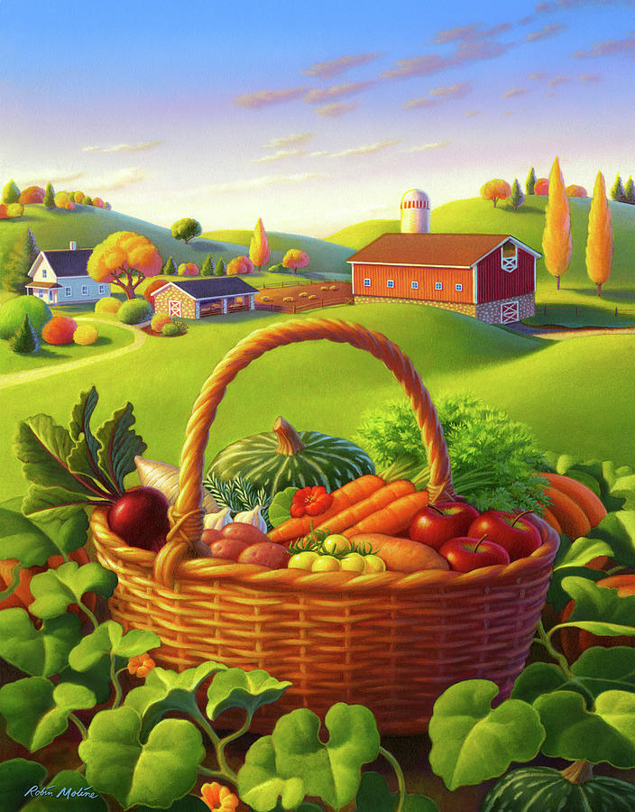  Garden Bounty Painting by Robin Moline