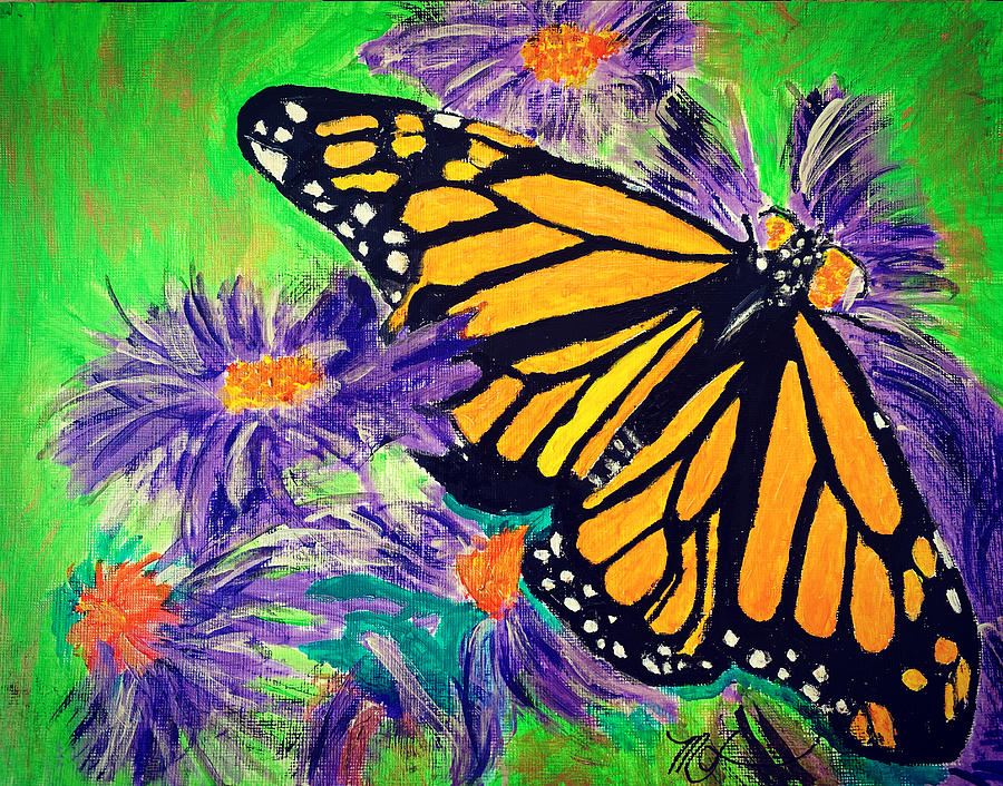 Monarch Butterfly  Painting by Melody Fowler