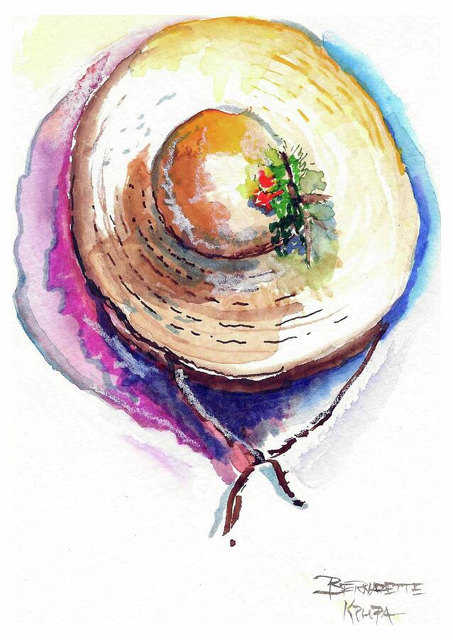 Garden Bonnet Painting by Bernadette Krupa