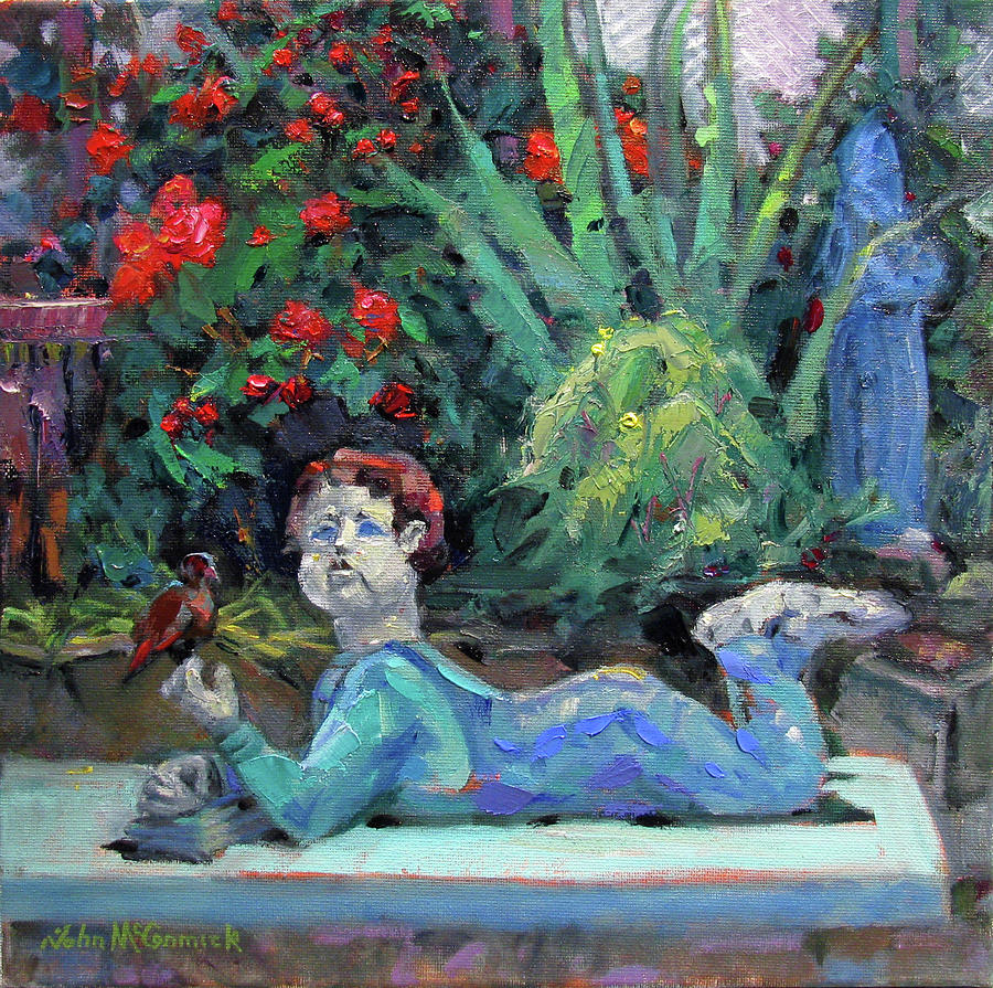 Garden Boy Painting by John McCormick
