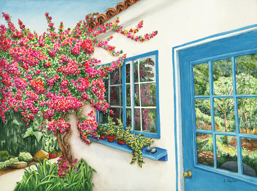 Garden Bungalow Painting by Lori Taylor