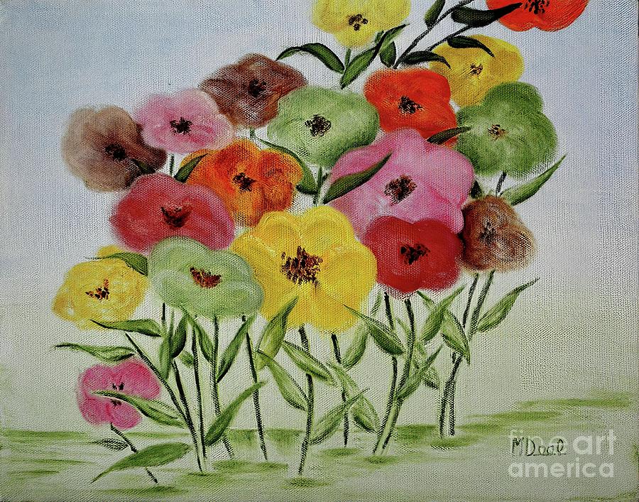 Garden Color Spot Painting by Mary Deal