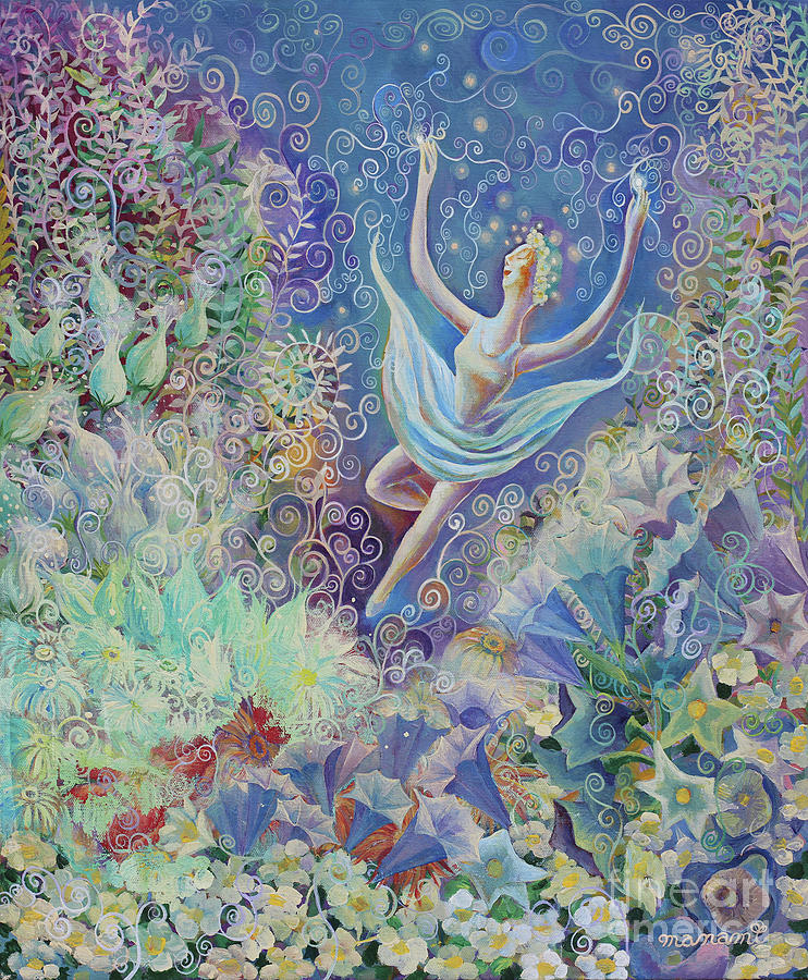 Garden Dancer Painting by Manami Lingerfelt