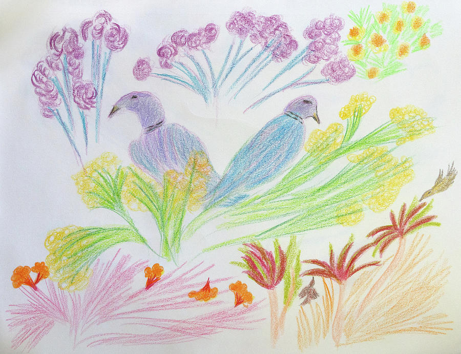 Garden Delights Drawing by Meryl Goudey
