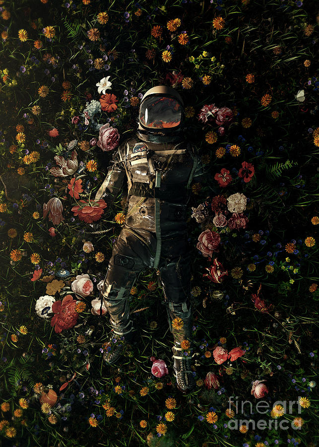 Space Digital Art - Garden Delights by Nicebleed