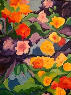 Garden Fantasy Painting by Michell Givens