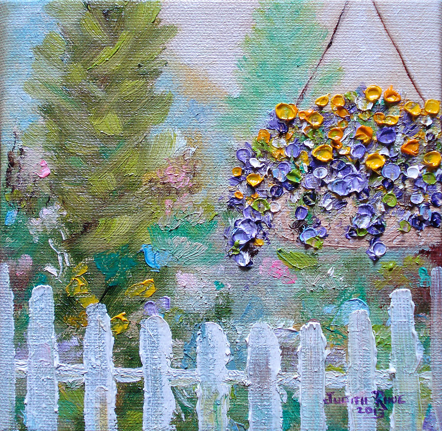 Garden Gate Painting by Judith Rhue