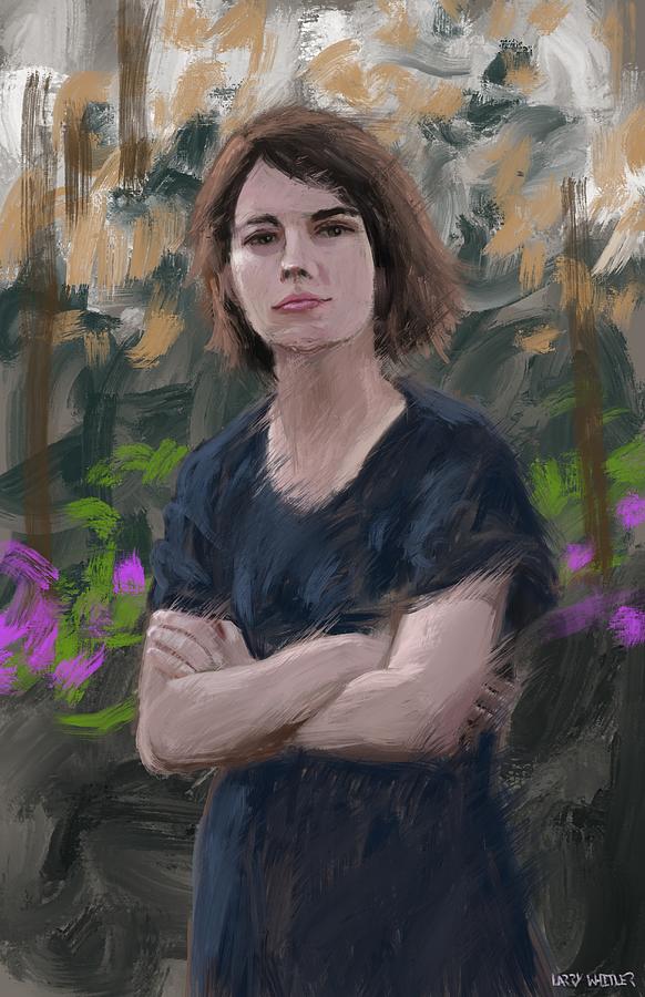 Garden Girl  Painting by Larry Whitler