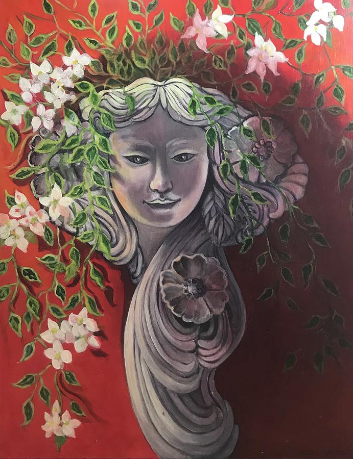 Garden Goddess Painting by Susan Santiago